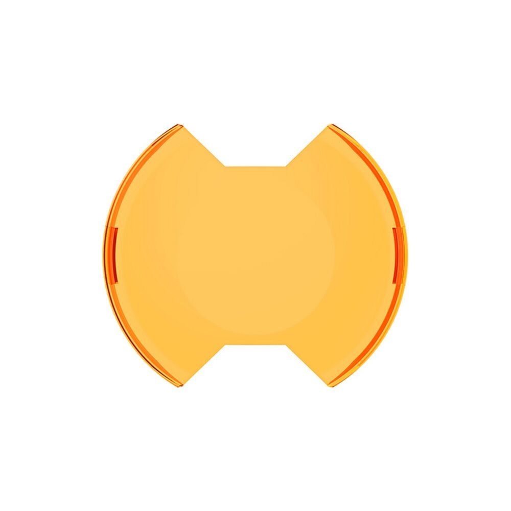 Kc Hilites LED Light Cover - Slimlite - Snap-On - 6 in Diameter - Polycarbonate - Amber - Each