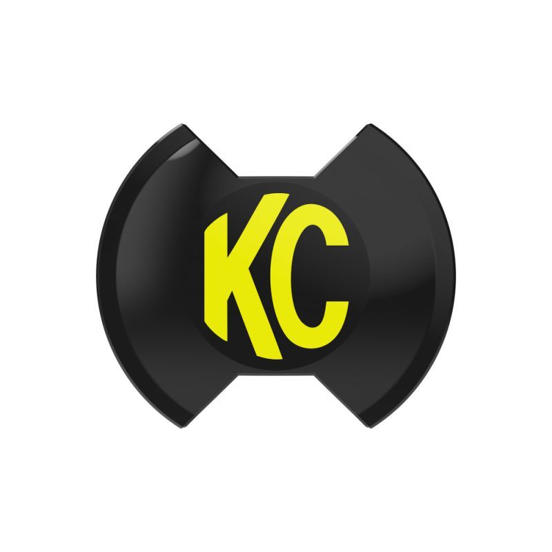 Kc Hilites Light Cover - SlimLite - 8 in Round Light - Snap On - Polycarbonate - Black - Each