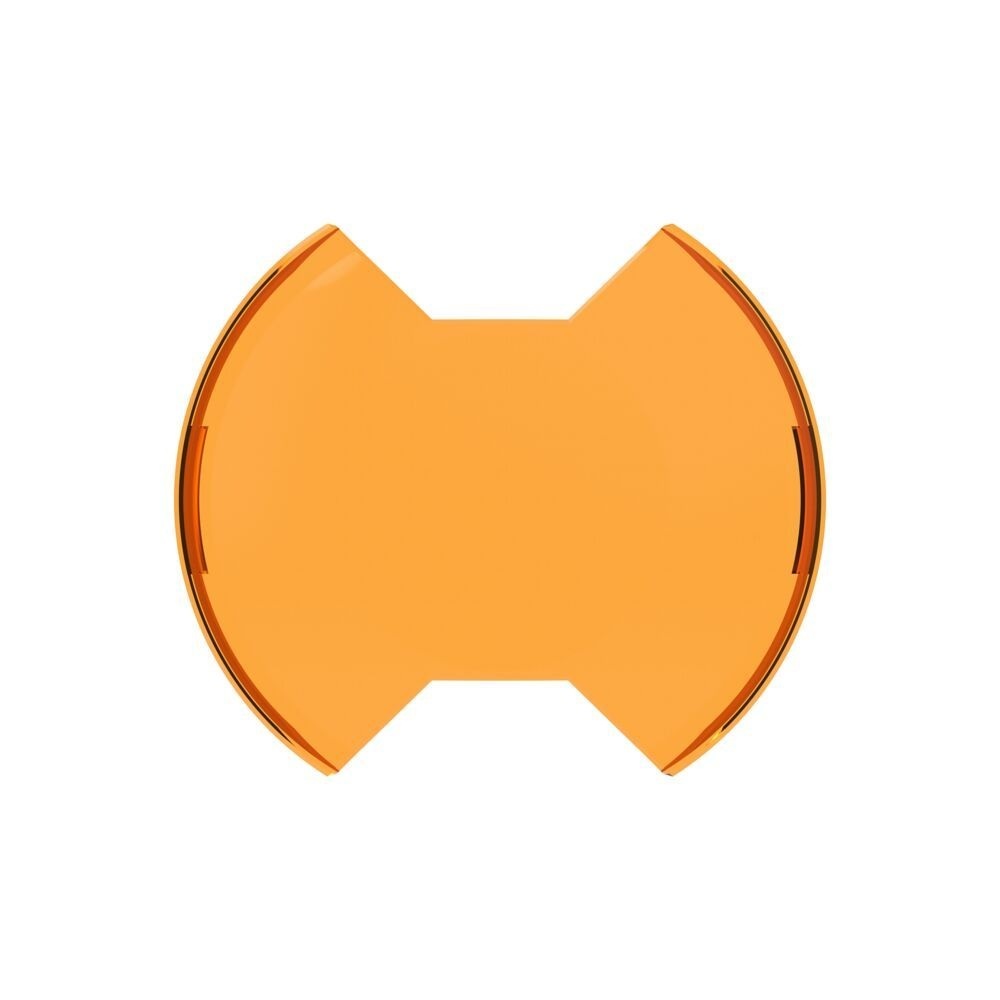 Kc Hilites Light Cover - SlimLite - 8 in Round Light - Snap On - Polycarbonate - Amber - Each
