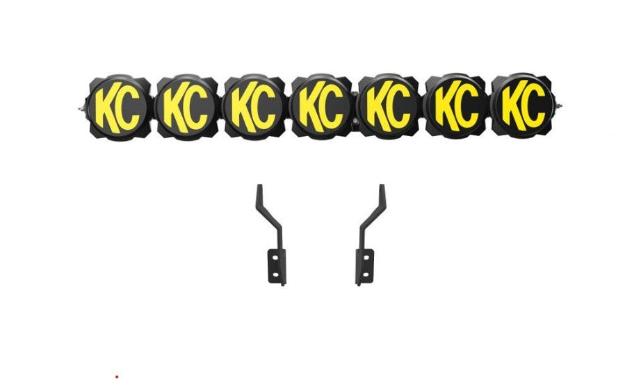 Kc Hilites LED Light Bar - Pro6 Gravity - Single Row - Combo Beam - 149.52W - 45 in Long - White LED - Front Bumper