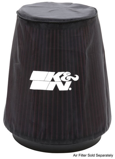 K And N Engineering Air Filter Wrap - Precharger - Reusable - 7.5 in ID Base - 5 in OD Top - 8 in Tall - Polyester -