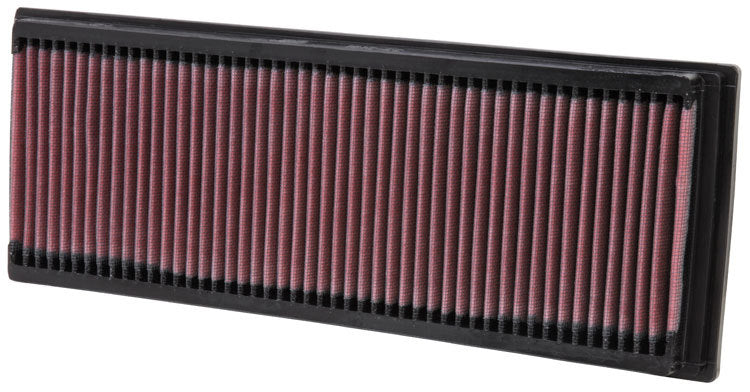 K And N Engineering Air Filter Element - Panel - 13.688 x 5.188 in - 1.25 in Tall - Reusable Cotton - Red - Mercedes