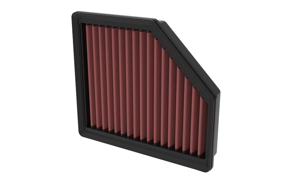 K And N Engineering Air Filter Element - Panel - 7.688 x 6.688 in - 1.5 in Tall - Reusable Cotton - Red - Nissan Rogue