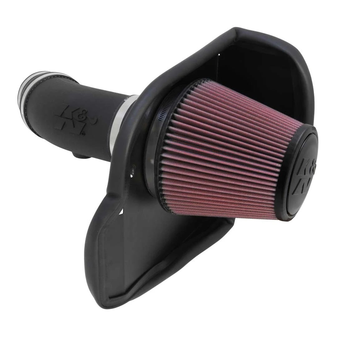 K And N Engineering Air Induction System - 57 Series FIPK - Reusable Oiled Filter - Plastic - Black - Dodge Challenger