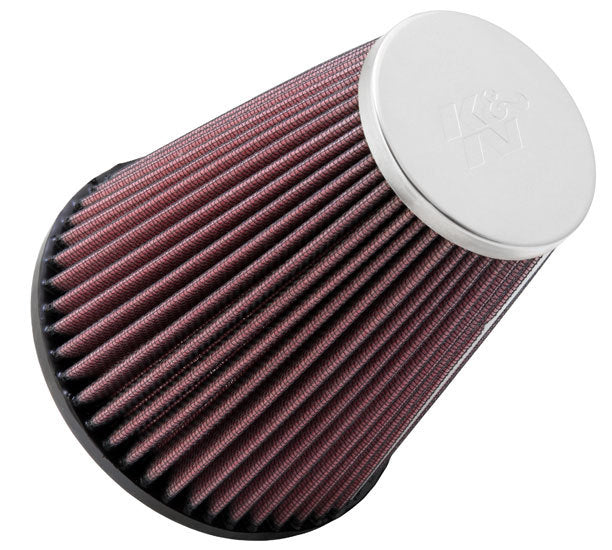 K And N Engineering Flame Arrestor - 3 in / 5.25 in OD - 6 in Tall - 3-3/4 in Mounting Flange - Stainless - Polished -