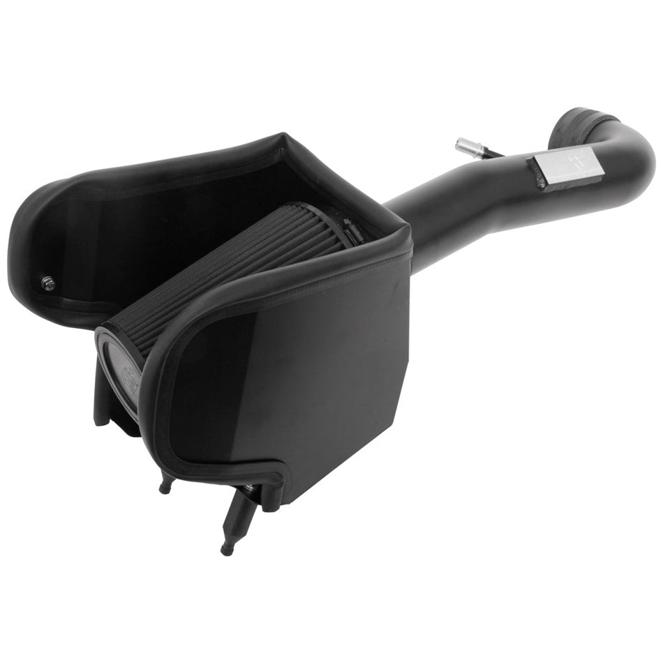 K And N Engineering Air Induction System - 71 Series - Reusable Oiled Filter - Aluminum - Black Powder Coat - 3.6 L -