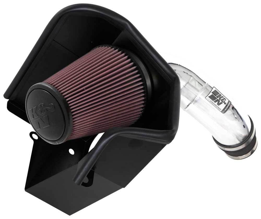 K And N Engineering Air Induction System - 77 Series - Reusable Oiled Filter - Aluminum - Polished - Mopar Gen III