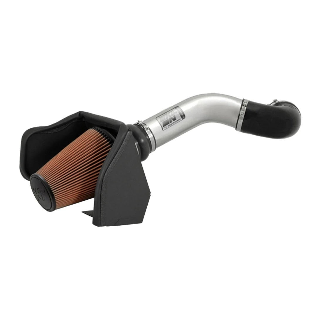 K And N Engineering Air Induction System - 77 Series - Reusable Oiled Filter - Aluminum - Polished - GM Fullsize Truck
