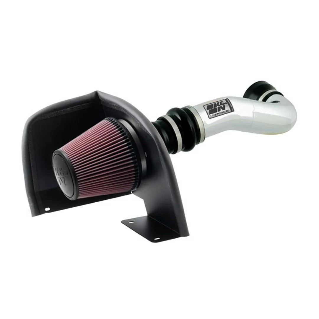 K And N Engineering Air Induction System - 77 Series - Reusable Oiled Filter - Aluminum - Polished - GM Fullsize SUV /