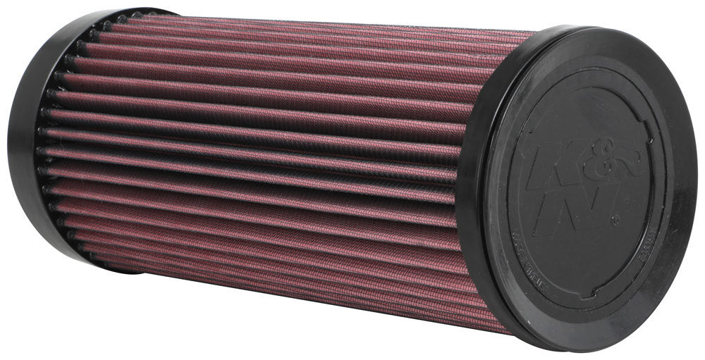 K And N Engineering Air Filter Element - Round - 5.375 in Diameter - 13 in Tall - Reusable Cotton - Red - Can-Am