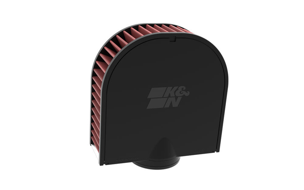 K And N Engineering Air Filter Element - Unique - 8.625 x 8.063 in - 3 in Tall - Reusable Cotton - Red - Genesis GV80