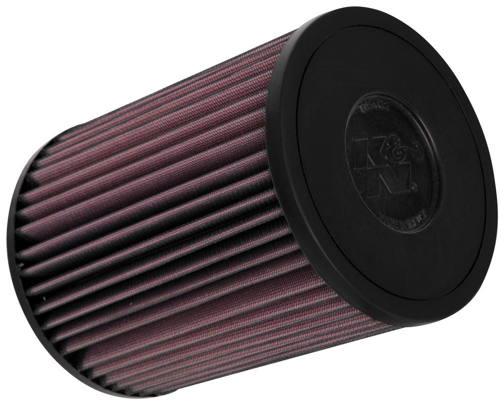 K And N Engineering Air Filter Element - Round - 5.688 in Diameter - 7.75 in Tall - Reusable Cotton - Red - Hyundai