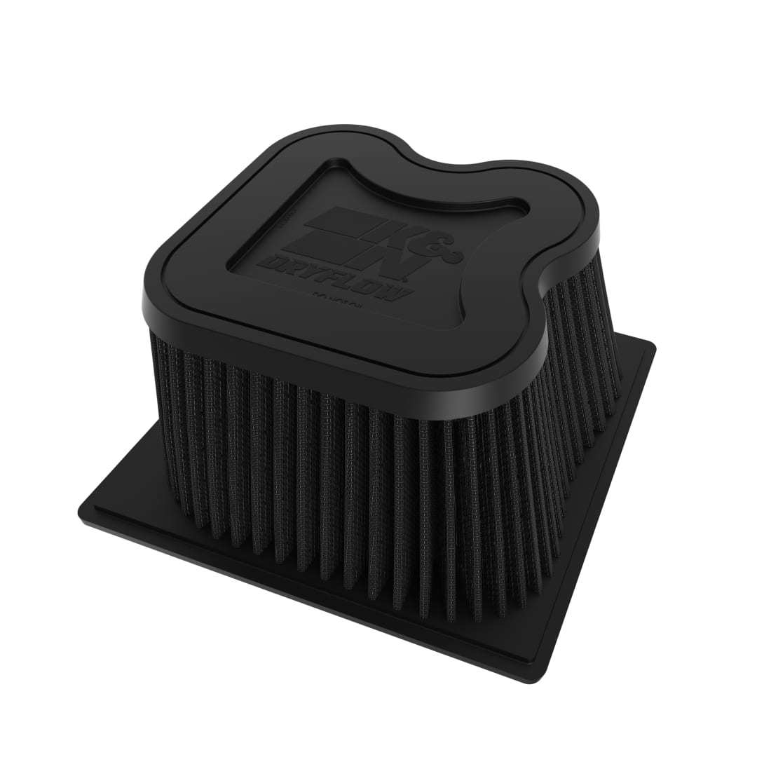 K And N Engineering Air Filter Element - Dryflow - Rectangle - 11 x 9.75 in - 6.5 in Tall - Cotton / Synthetic - Black
