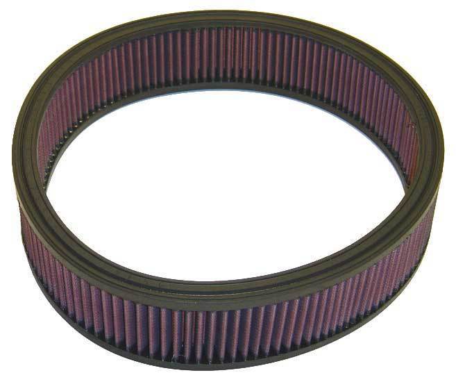 K And N Engineering Air Filter Element - 12.5 in Diameter - 2.75 in Tall - Reusable Cotton - Red - Mopar 1968-89 - Each