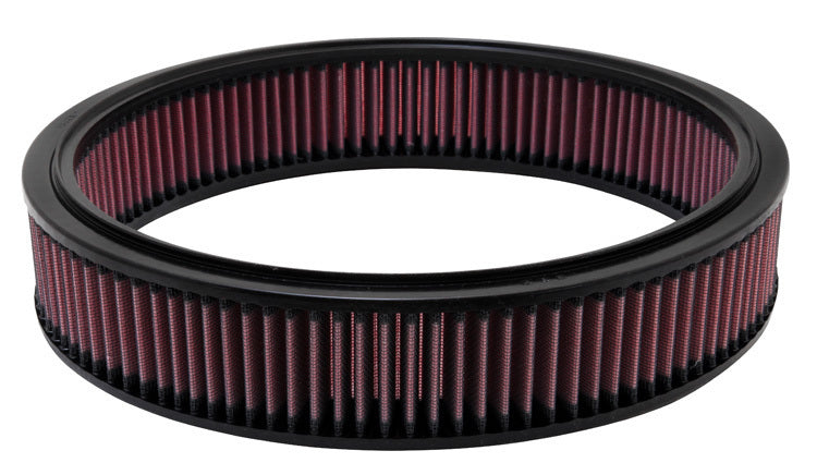K And N Engineering Air Filter Element - 13.25 in Diameter - 2.875 in Tall - Reusable Cotton - Red - Ford / Mercury