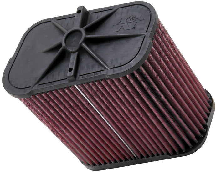 K And N Engineering Air Filter Element - Rectangular - 8.438 x 8.75 x 4.875 in - Synthetic Reusable - Red - BMW M3