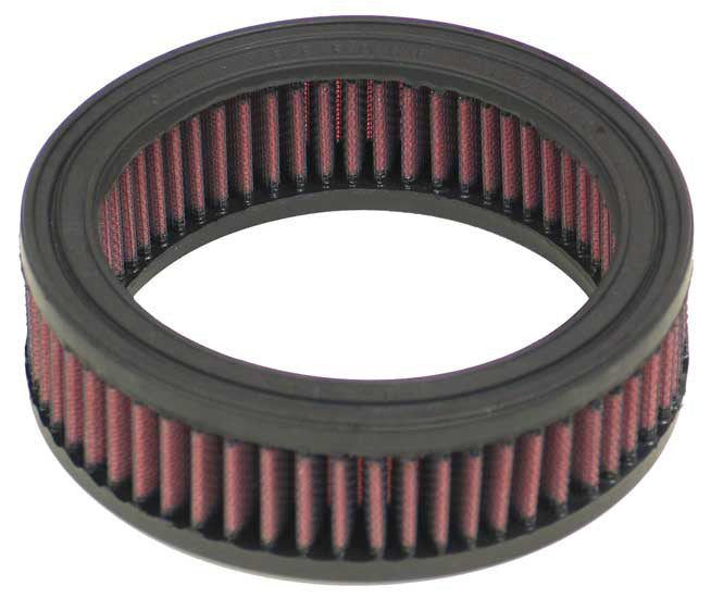 K And N Engineering Air Filter Element - Round - 6.063 in Diameter - 1.875 in Tall - Reusable Cotton - Red - Various