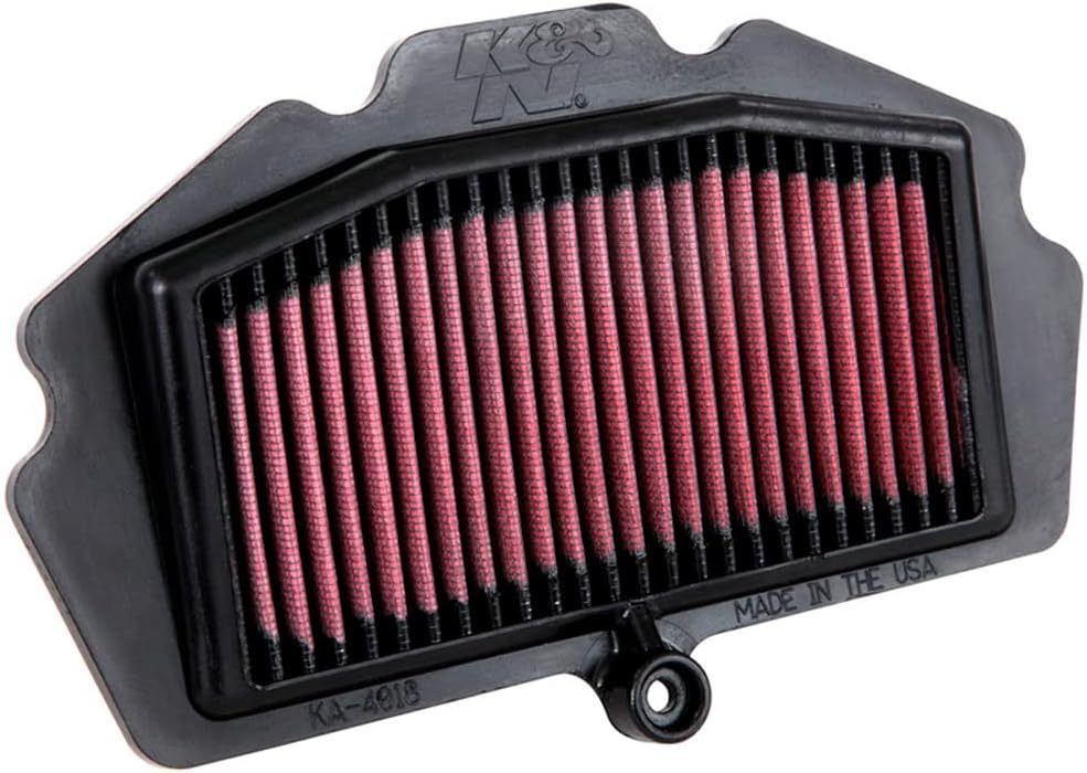 K And N Engineering Air Filter Element - Trapezoidal - 9.563 x 5.938 in - 1.813 in Tall - Reusable Cotton - Red -