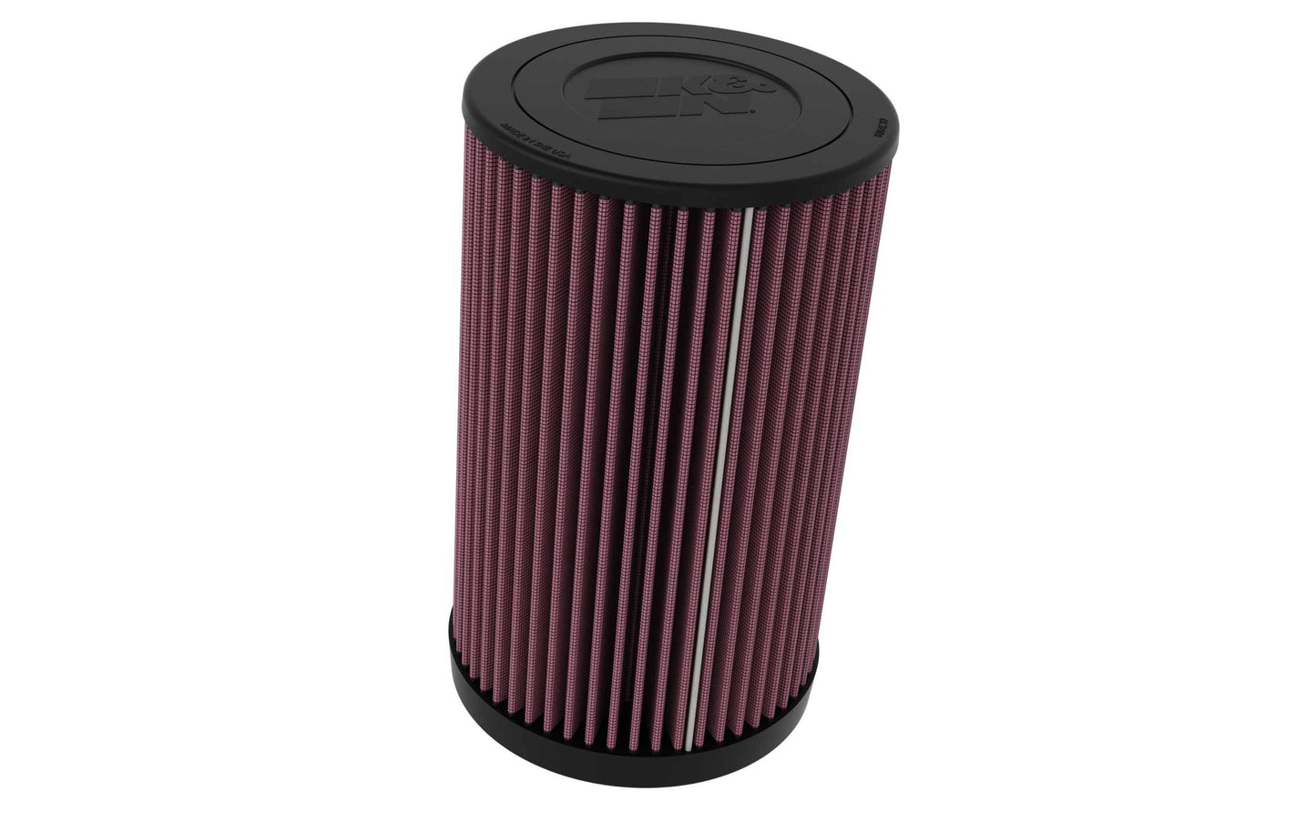 K And N Engineering Air Filter Element - Round - 6.5 in Diameter - 10.75 in Tall - Reusable Cotton - Red - Polaris RZR