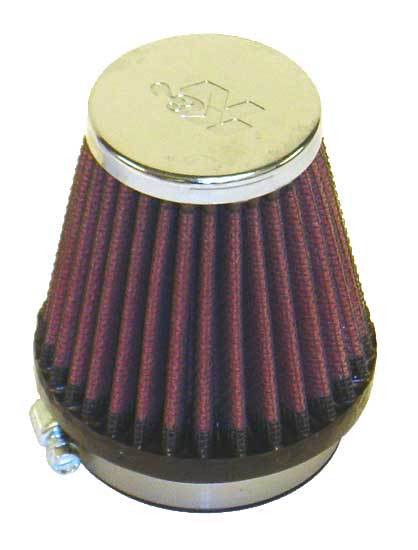 K And N Engineering Air Filter Element - Conical - Clamp-On - 3 in Base - 2 in Top - 3 in Tall - 2.125 in Flange -