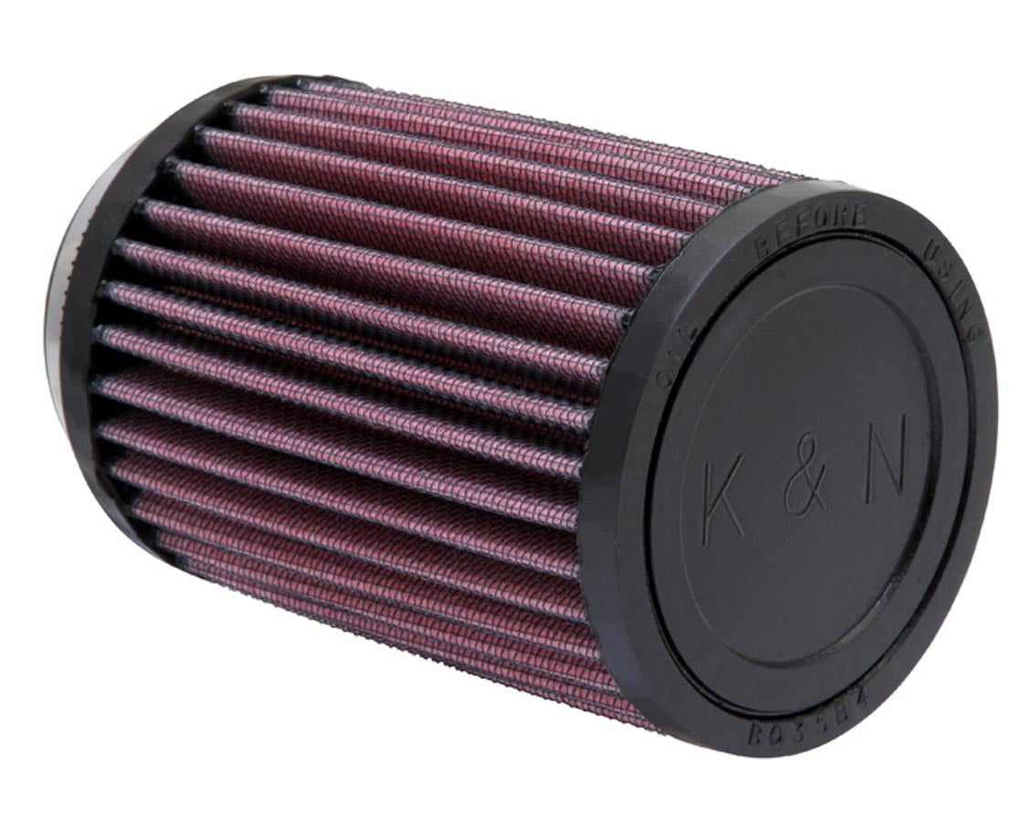 K And N Engineering Air Filter Element - Round - Clamp-On - 3.5 in Diameter - 5 in Tall - 2.438 in Flange - Reusable