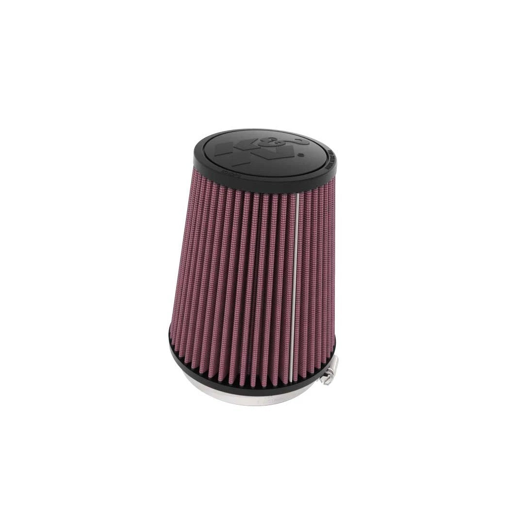 K And N Engineering Air Filter Element - Clamp-On - Conical - 5.375 in Base - 4 in Top - 6.625 in Tall - 4 in Flange -