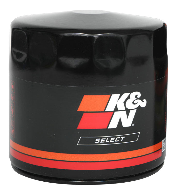 K And N Engineering Oil Filter - Canister - Screw-On - 4.344 in Tall - 22 mm x 1.5 Thread - Steel - Black Paint -