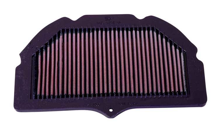 K And N Engineering Air Filter Element - Trapezoidal - 11.375 x 6.75 in - 0.813 in Tall - Reusable Cotton - Red -