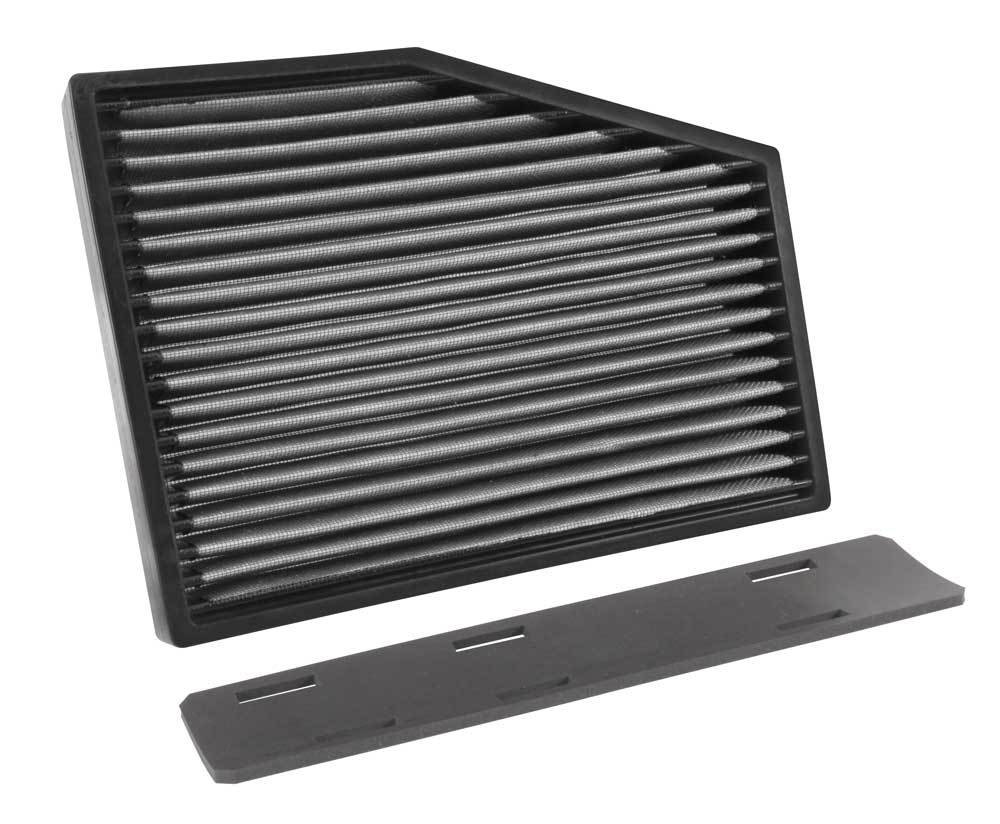 K And N Engineering Cabin Air Filter - Panel - 10.75 x 8.063 in - 1.25 in Tall - Synthetic - White - Various