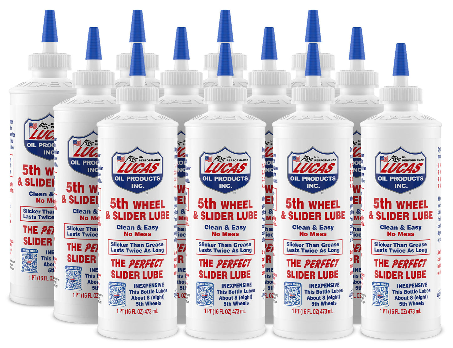 Lucas Oil 5th Wheel Lube - Slider Lube - 1 pt - Set of 12