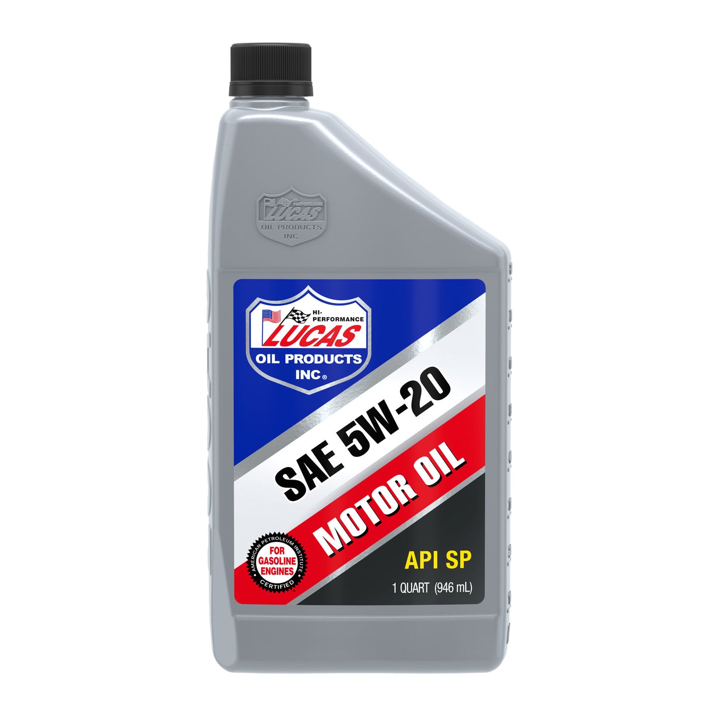 Lucas Oil Motor Oil - High Performance - 5W20 - Conventional - 1 qt Bottle - Each