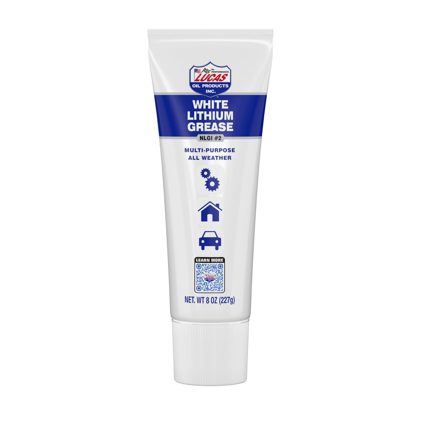 Lucas Oil Grease - White Lithium - Conventional - 8 oz Tube - Each