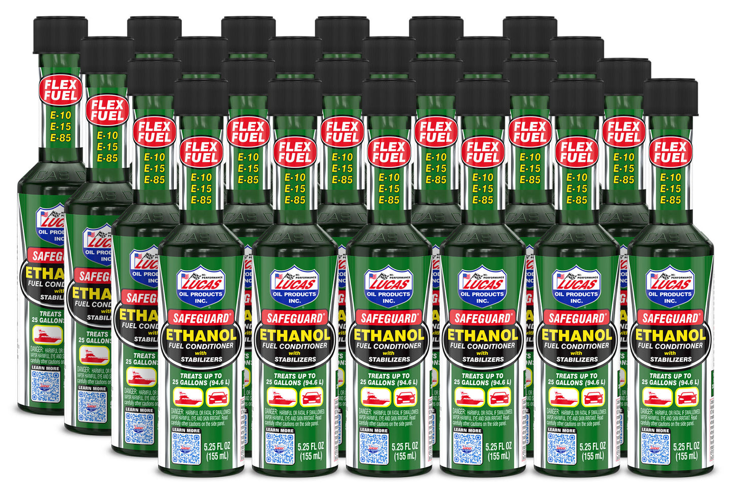 Lucas Oil Fuel Additive - Safeguard - Conditioner / Stabilizer - 5.25 oz Bottle - Ethanol - Set of 24