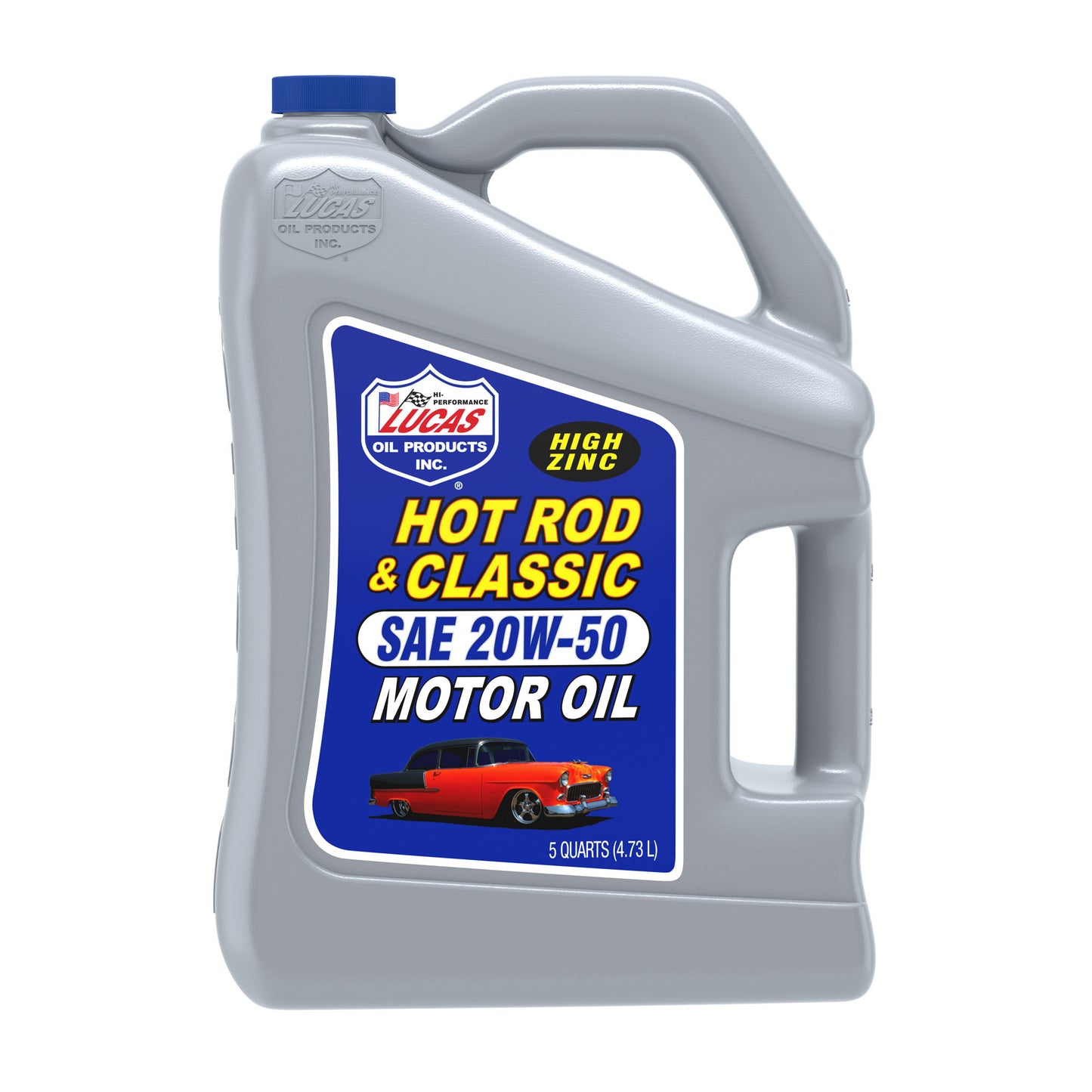 Lucas Oil Motor Oil - Hot Rod and Classic Car - High Zinc - 20W50 - Conventional - 5 qt Jug - Each