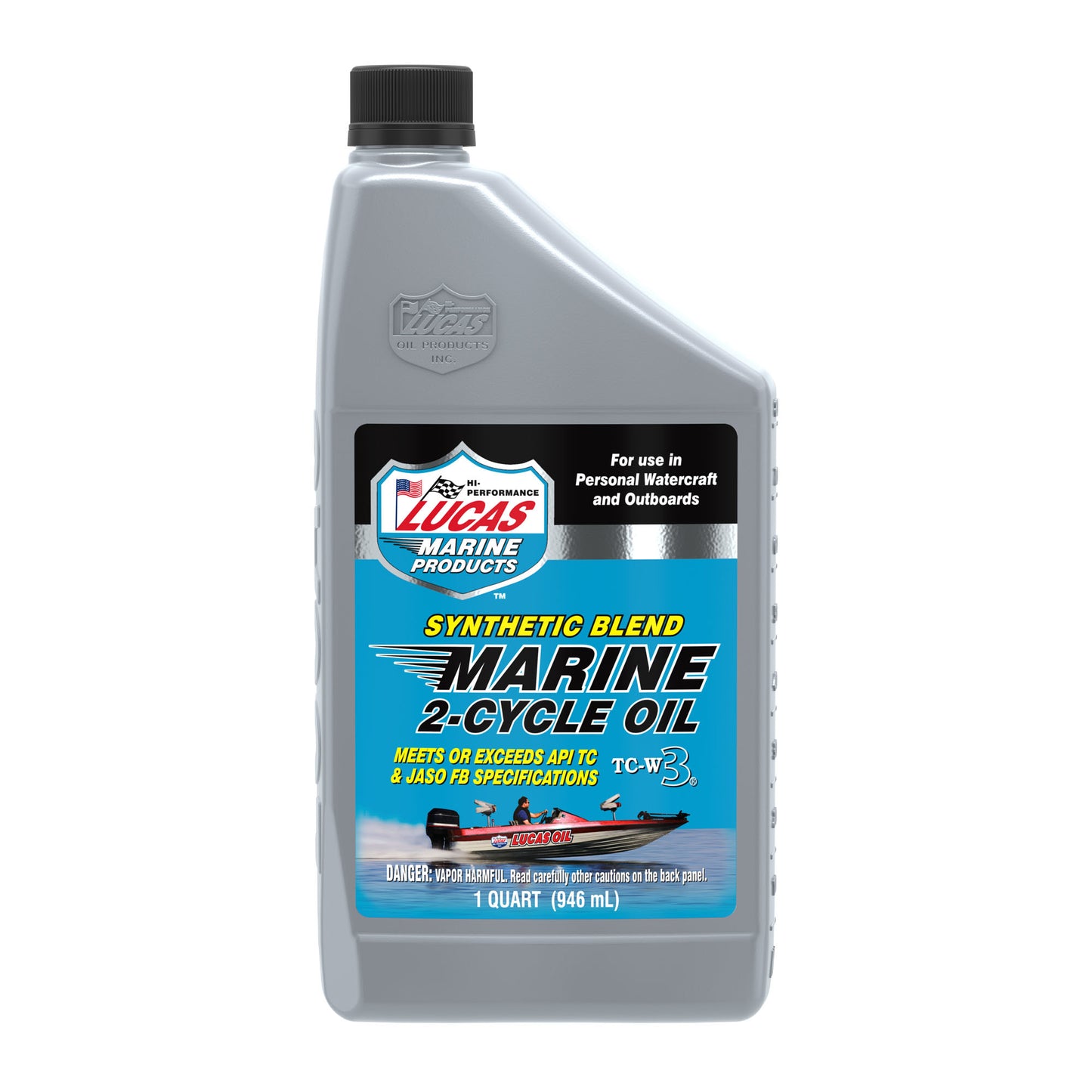 Lucas Oil 2 Stroke Oil - 2-Cycle Marine - Semi-Synthetic - 1 qt Bottle - Each