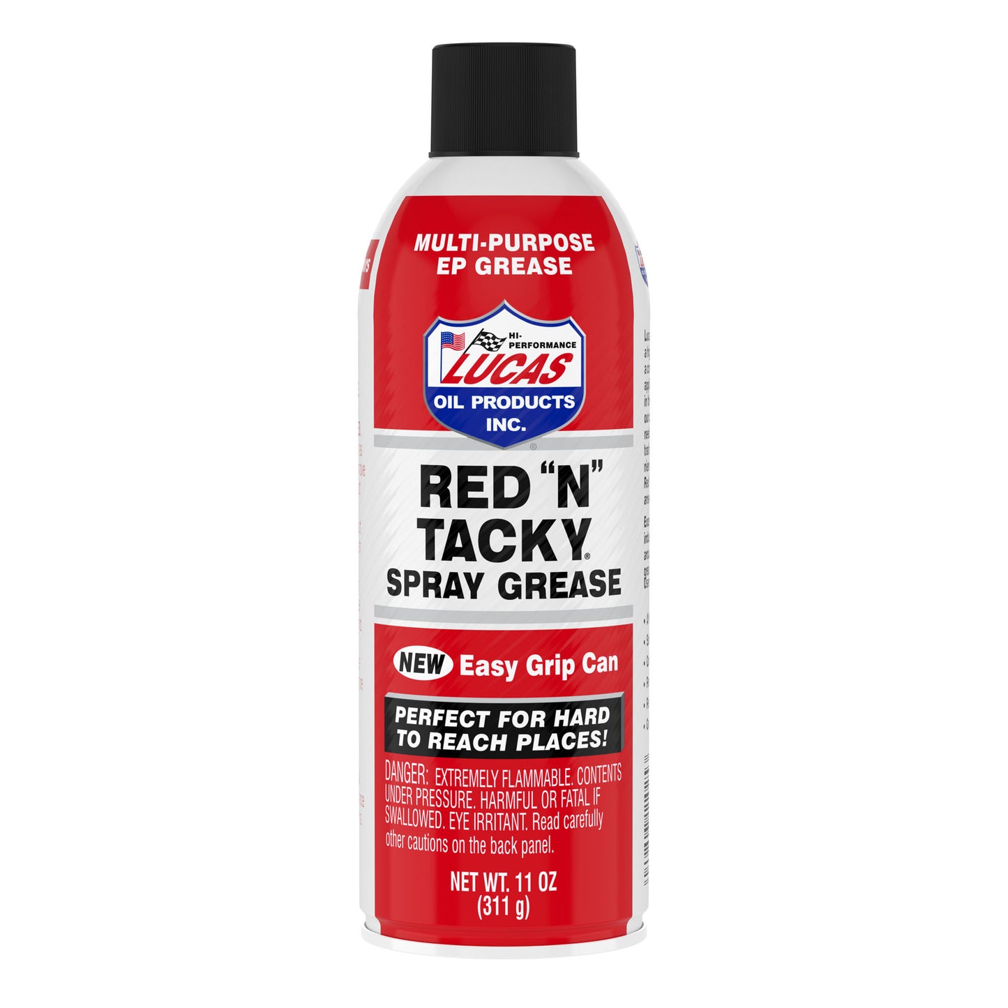 Lucas Oil Grease - Red N Tacky - Red Lithium - 11 oz Aerosol Can - Each