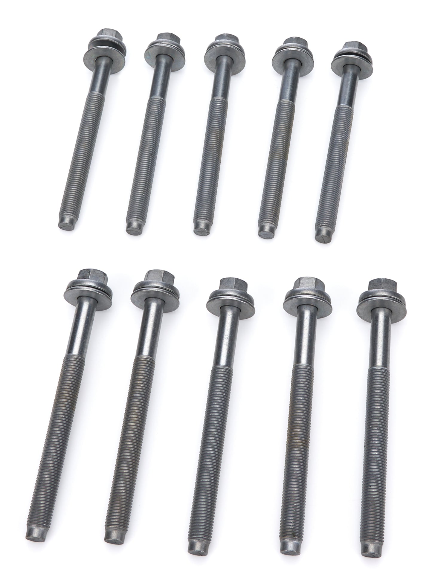 Mahle Original/Clevite Cylinder Head Bolt Kit - Hex Head - Steel - Zinc Coated - Ford Godzilla - Kit