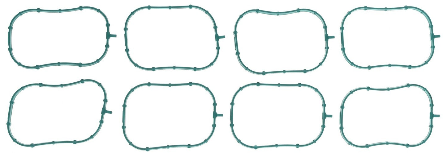 Mahle Original/Clevite Intake Manifold Gasket - Rectangle Port - Rubber - GM LS-Series - Set of 8