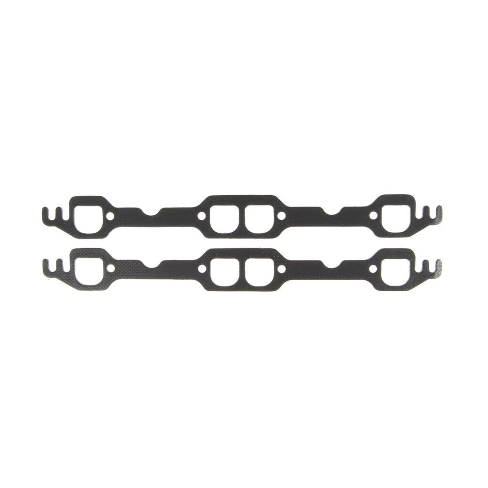 Mahle Original/Clevite Exhaust Header / Manifold Gasket - 1.450 x 1.375 in D Port - Steel Core Graphite - Small Block