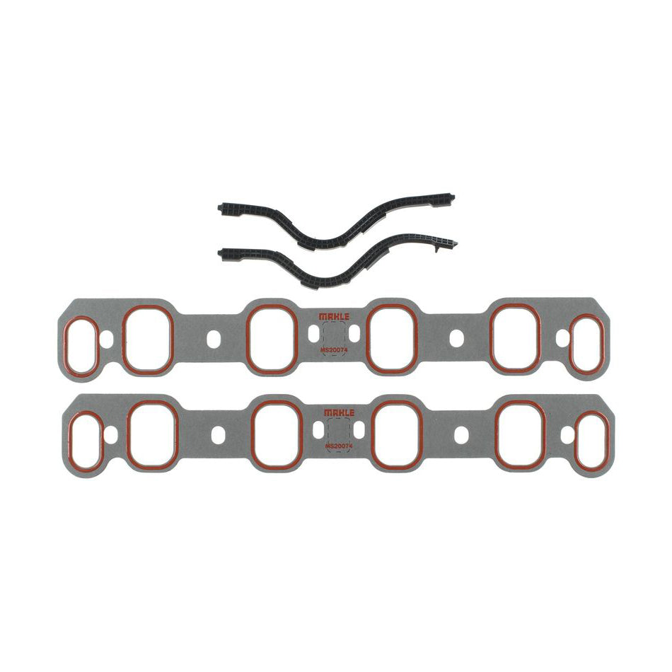 Mahle Original/Clevite Intake Manifold Gasket - 0.06 in Thick - 1.515 x 2.14 in Rectangular Port - Composite - Ford