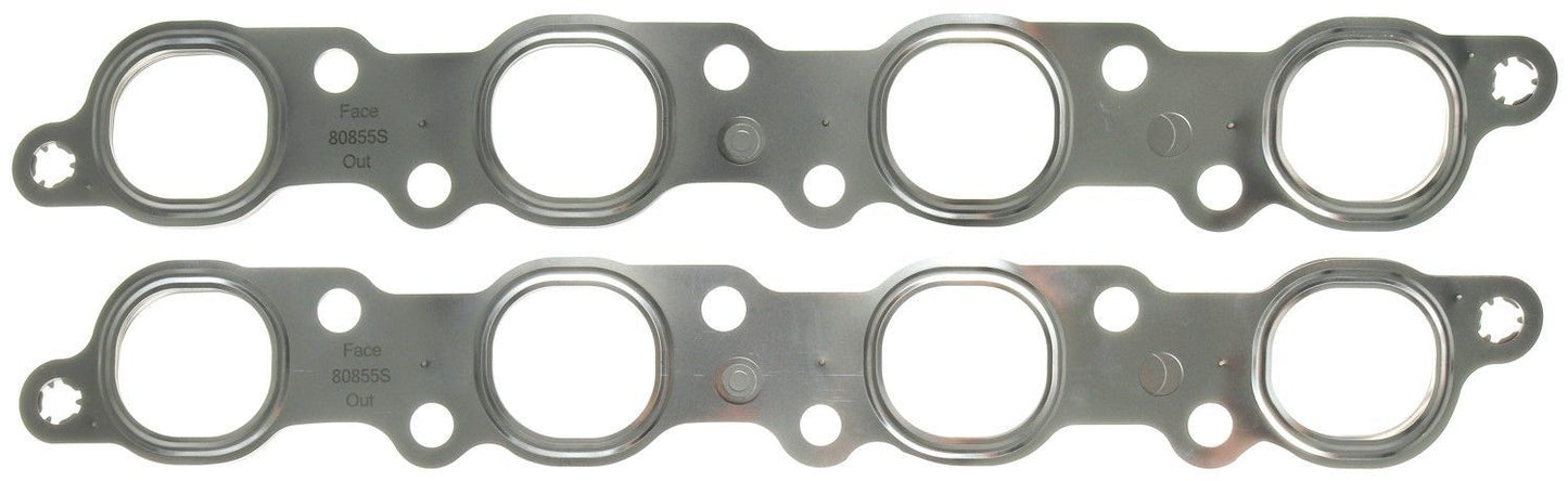 Mahle Original/Clevite Exhaust Header / Manifold Gasket - 1.89 x 1.74 in Square Port - Multi-Layered Steel - Ford