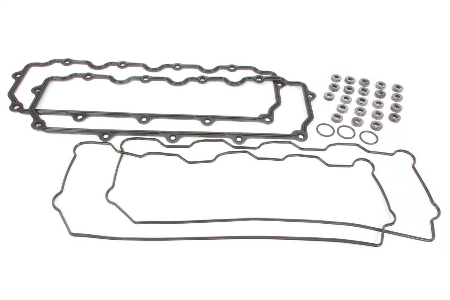 Mahle Original/Clevite Valve Cover Gasket - Victo-Tech - Silicone Rubber / Plastic - Perimeter Bolt - Ford PowerStroke