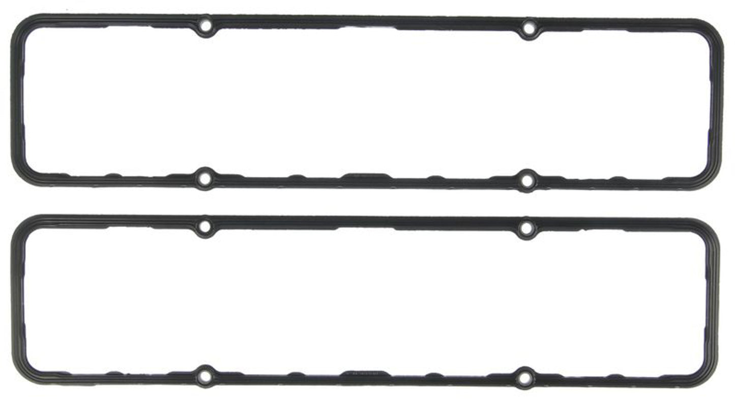 Mahle Original/Clevite Valve Cover Gasket - 0.225 in Thick - Steel Core Silicone Rubber - Perimeter Bolt - Small Block