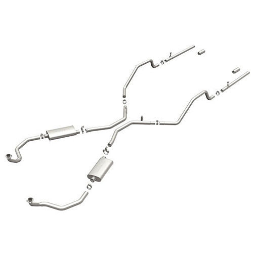Magnaflow Perf Exhaust Exhaust System - Street - Cat-Back - 2.5 in Diameter - 3 in Polished Tips - Stainless - Natural