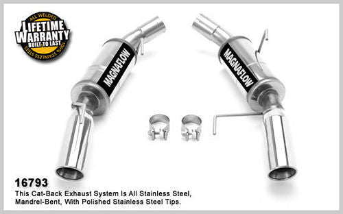 Magnaflow Perf Exhaust Exhaust System - Competition Series - Axle-Back - 2.5 in Diameter - 3.5 in Tips - Stainless -