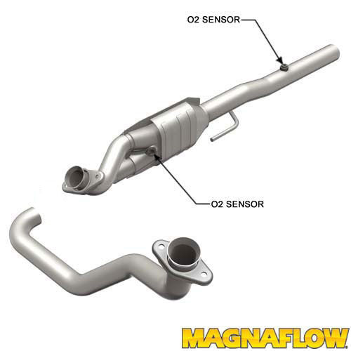 Magnaflow Perf Exhaust Catalytic Converter - Direct-Fit - Replacement - Stainless - Natural - Mopar V6 / Small Block