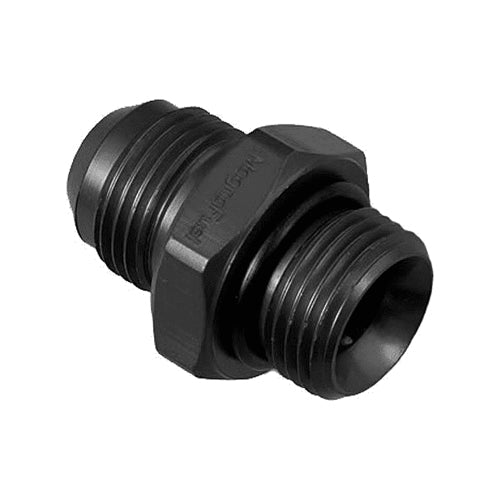 Magnafuel/Magnaflow Fuel Systems Fitting - Adapter - Straight - 8 AN Male to 8 AN Male O-Ring - Aluminum - Black