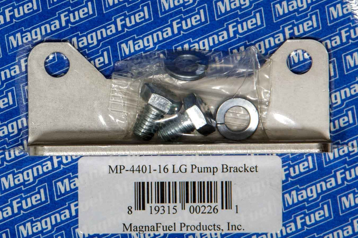 Magnafuel/Magnaflow Fuel Systems Fuel Pump Bracket - Hardware Included - Steel - Zinc Oxide - Magnafuel Pumps - Each
