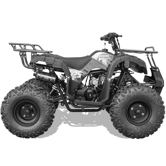 MotoTec Bull 125cc 4-Stroke Kids Gas ATV Black - view 2