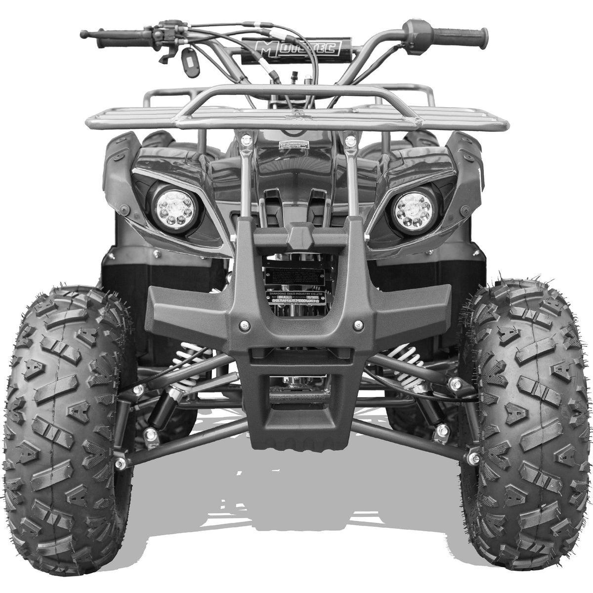 MotoTec Bull 125cc 4-Stroke Kids Gas ATV Black - view 8